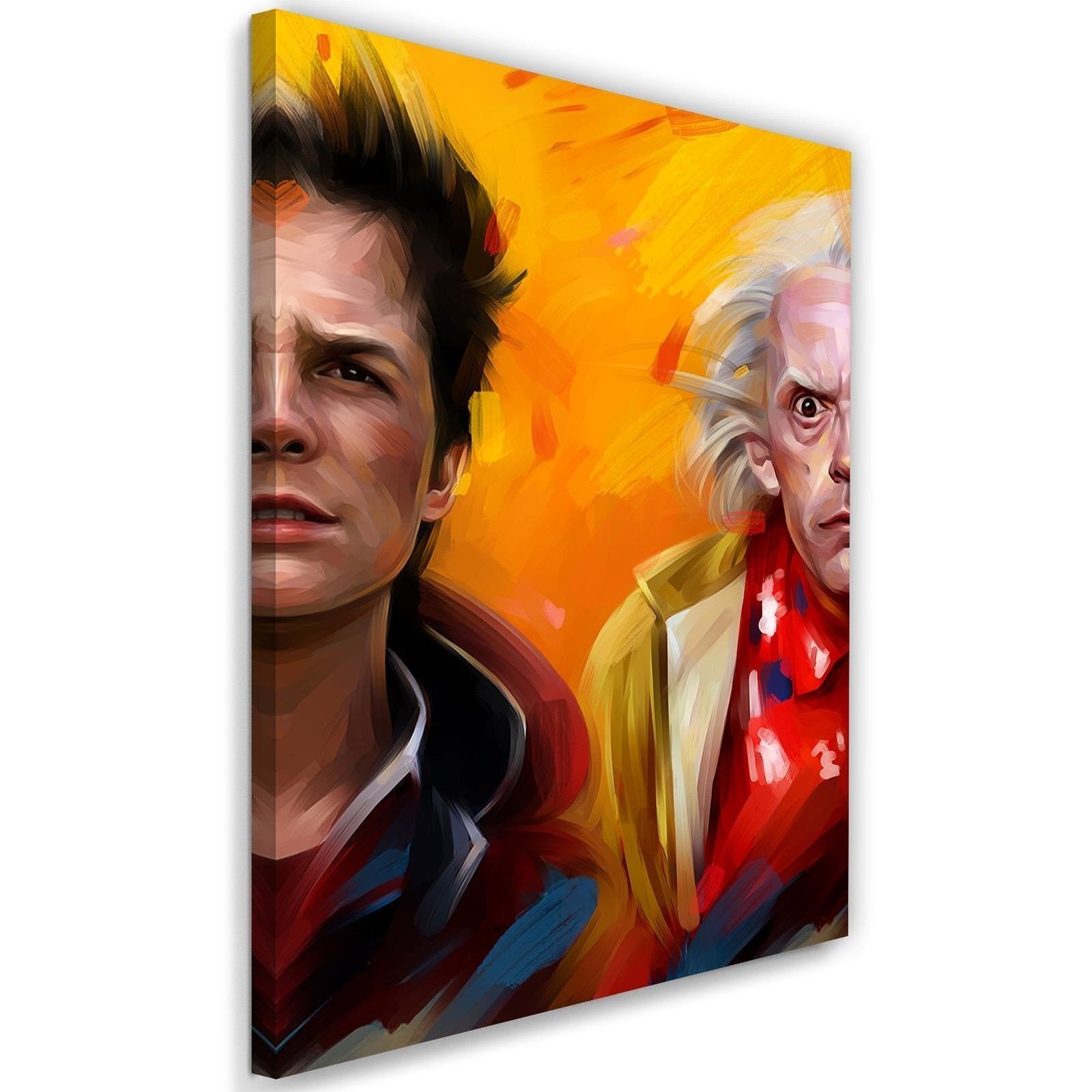 Tableau Retour vers le Futur Marty et Doc 40 x 60 cm Leroy Merlin
