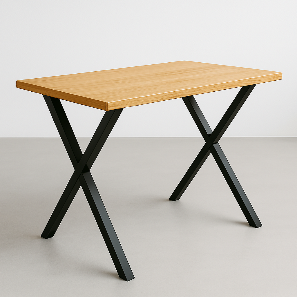 M.PASCUAL - Patas para Mesa de comedor | NEGRA | 58x71cm| Forma X | 2 unidades - 6