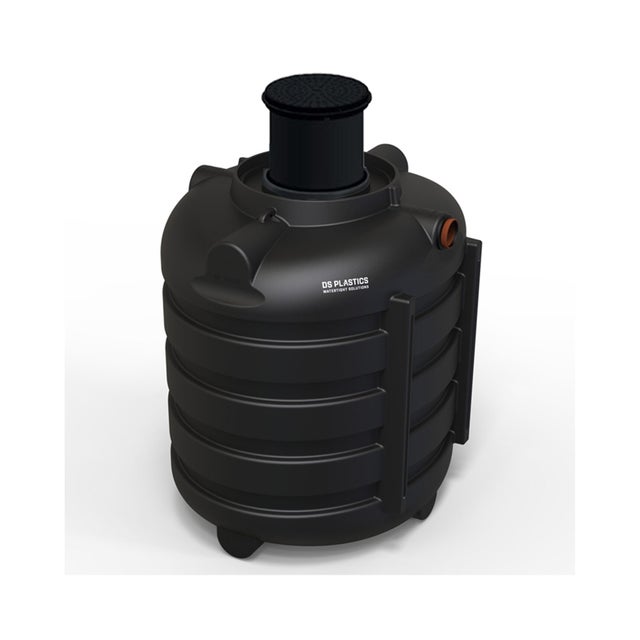 Fosse Septique Ronde 2000 Litres Renforts Circulaires Avec Réhausse Télescopique DS Eau Pour 5 Personnes
