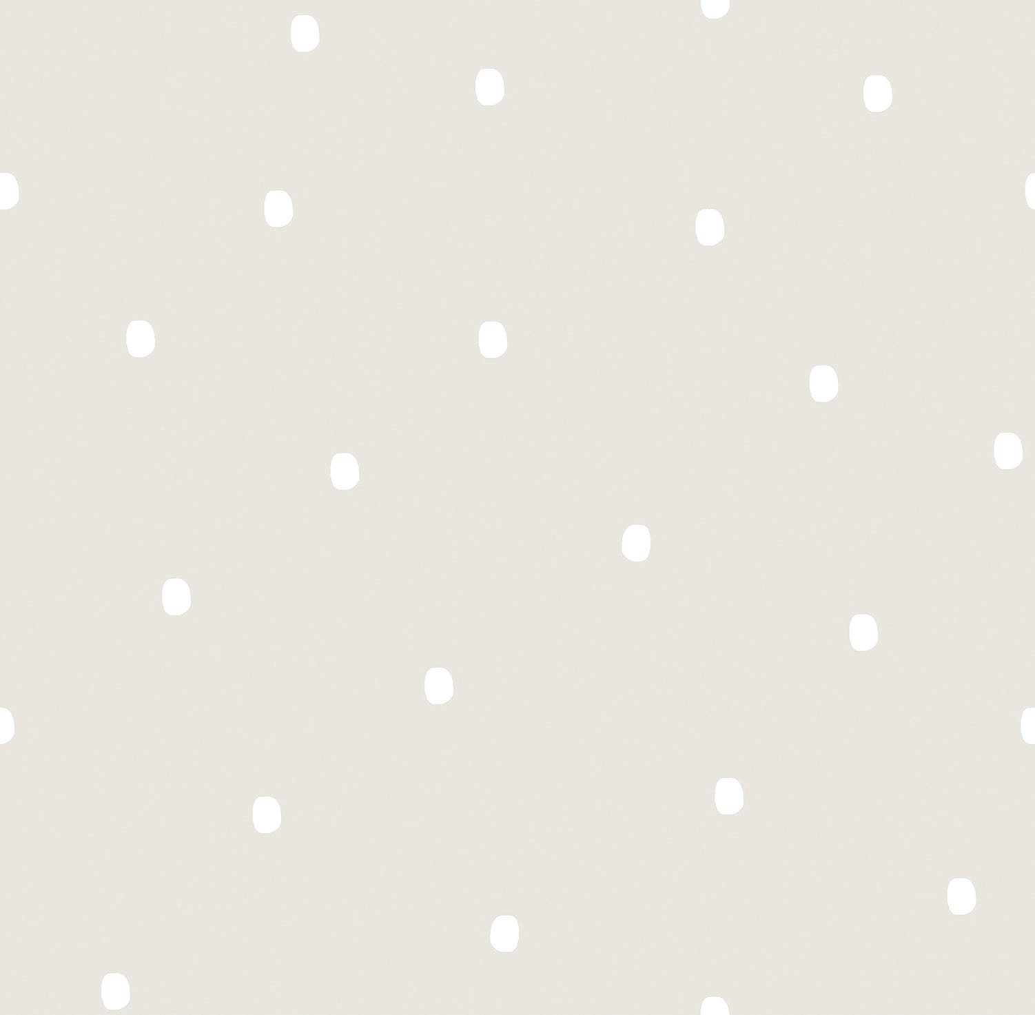 Point Beige Papier peint à motif de petits points beige et blanc - 53 cm x 10 m ...