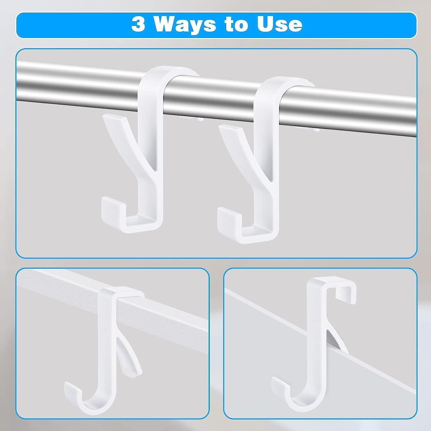 Juego de ganchos para radiador y toallero de baño, compatibles