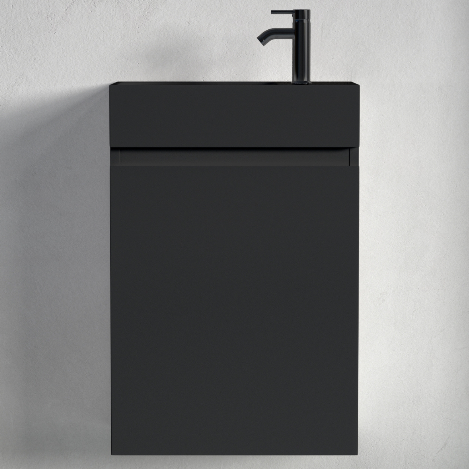 LOMAZOO meuble lave-mains Malibu noir mat - 40cm - 6