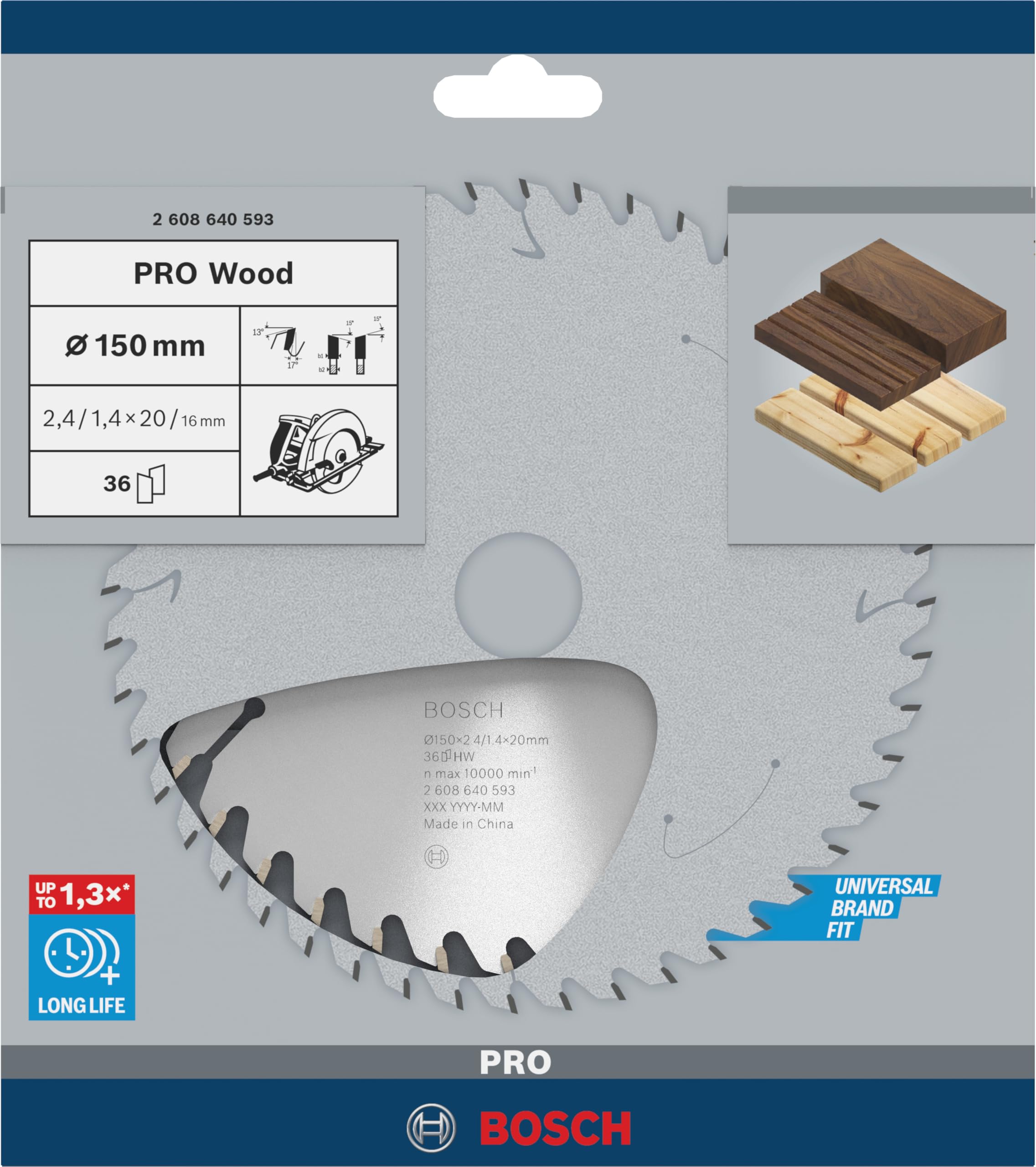 BOSCH DISCO WIDIA 150*20 36 D. - 3