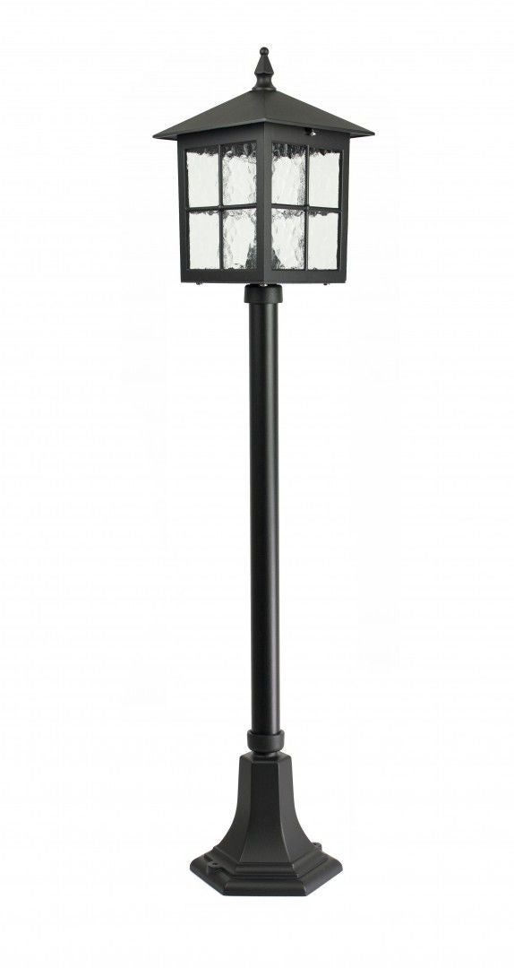 Lampa ogrodowa stojąca Wenecja czarna 1xE27x60W IP43 wym: 106 x 18,5 x 18,5 cm aluminium SU-MA