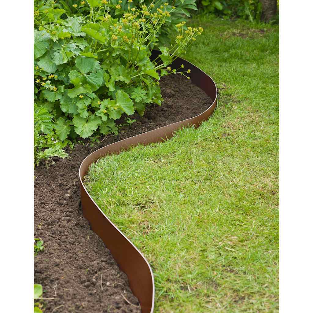 Bordure de jardin polyéthylène recyclé Taupe - H 15 cm x 10 m - 9