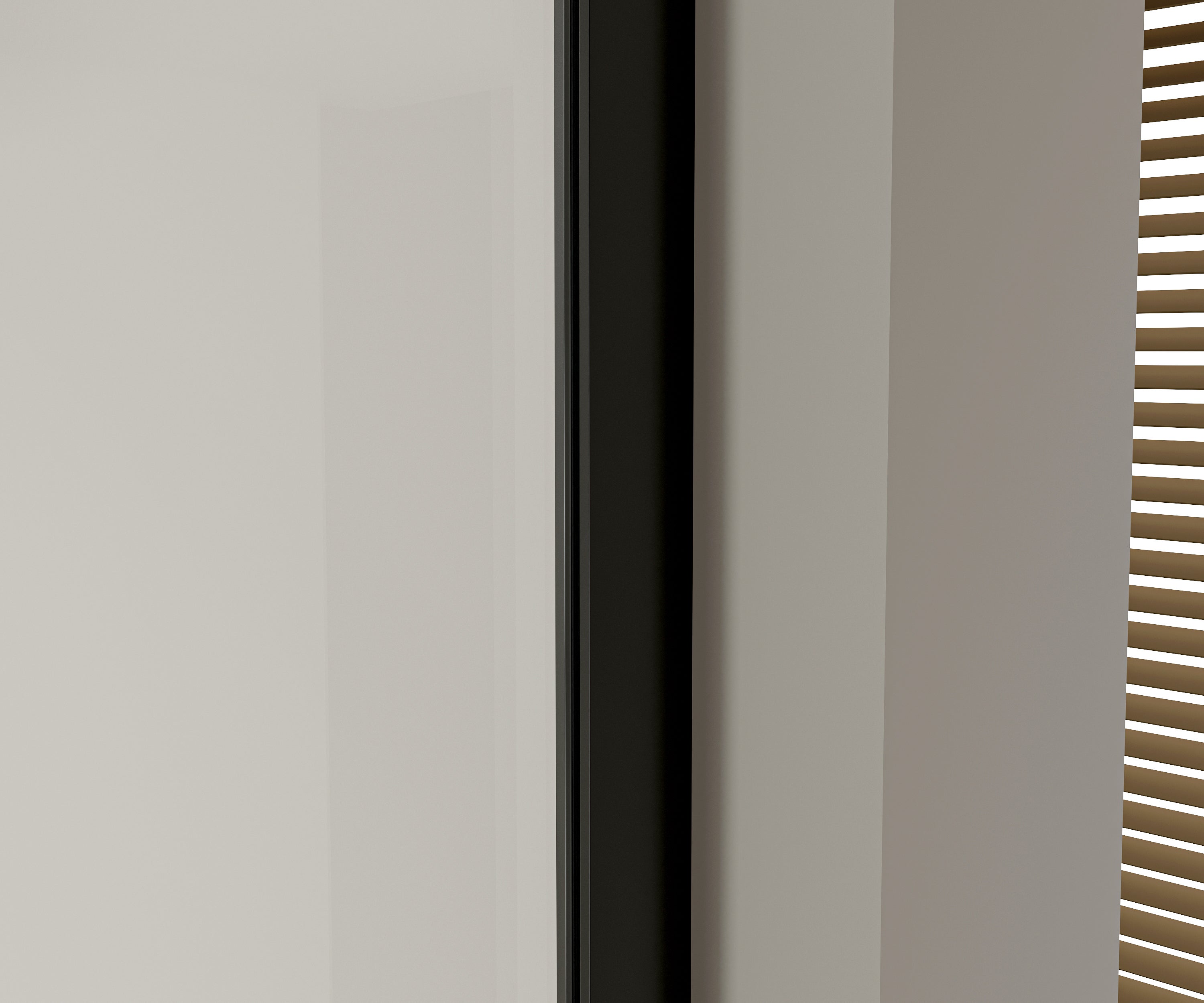 Bernstein Ścianka prysznicowa 90cm Walk-In EX103 profil czarny - szkło 10mm - 3