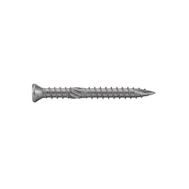 Boîte de 100 vis terrasse à tête fraisée bombée Torx double filetage A4 5x70mm ACTON 643275X70