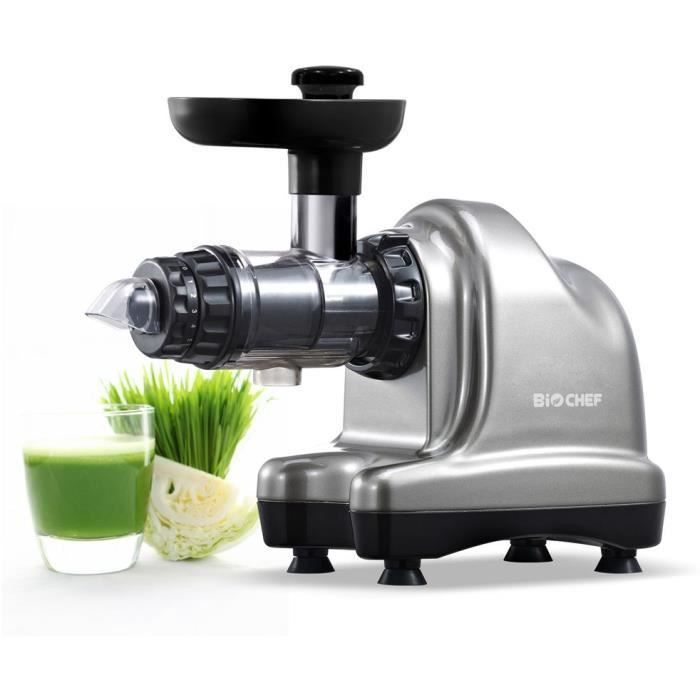 BioChef Axis Cold Press Juicer estrattore a freddo orizzontale Robot da Cucina Slow Juicer BPA free con 20 Anni di Garanzia. Per erba di grano fru Leroy Merlin