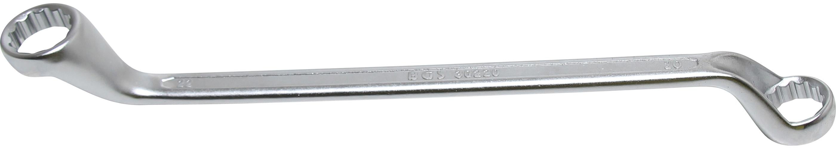 BGS Klucz podwójny pierścieniowy głęboko odgięty SW 20 x 22 mm - 30220