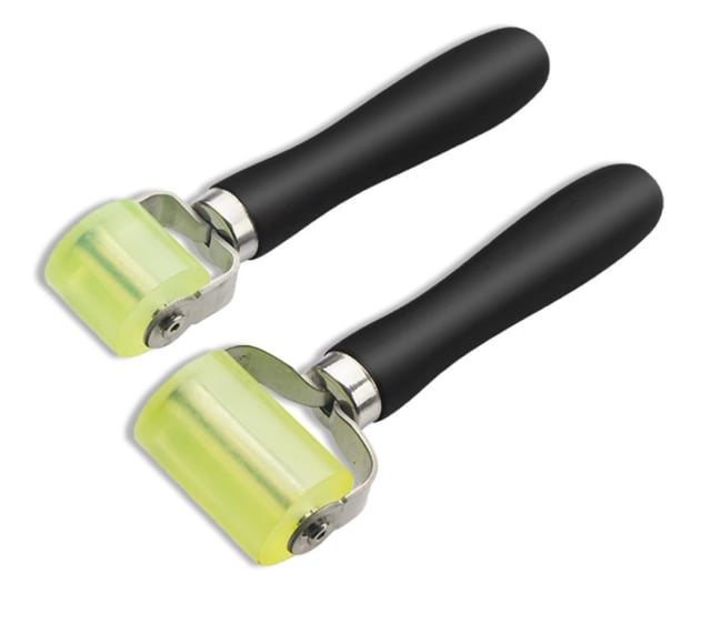 Lot de 2 rouleaux presseurs en caoutchouc Outil de pression - Isolation acoustique de voiture - Rouleau de pression - Résistant à la chaleur