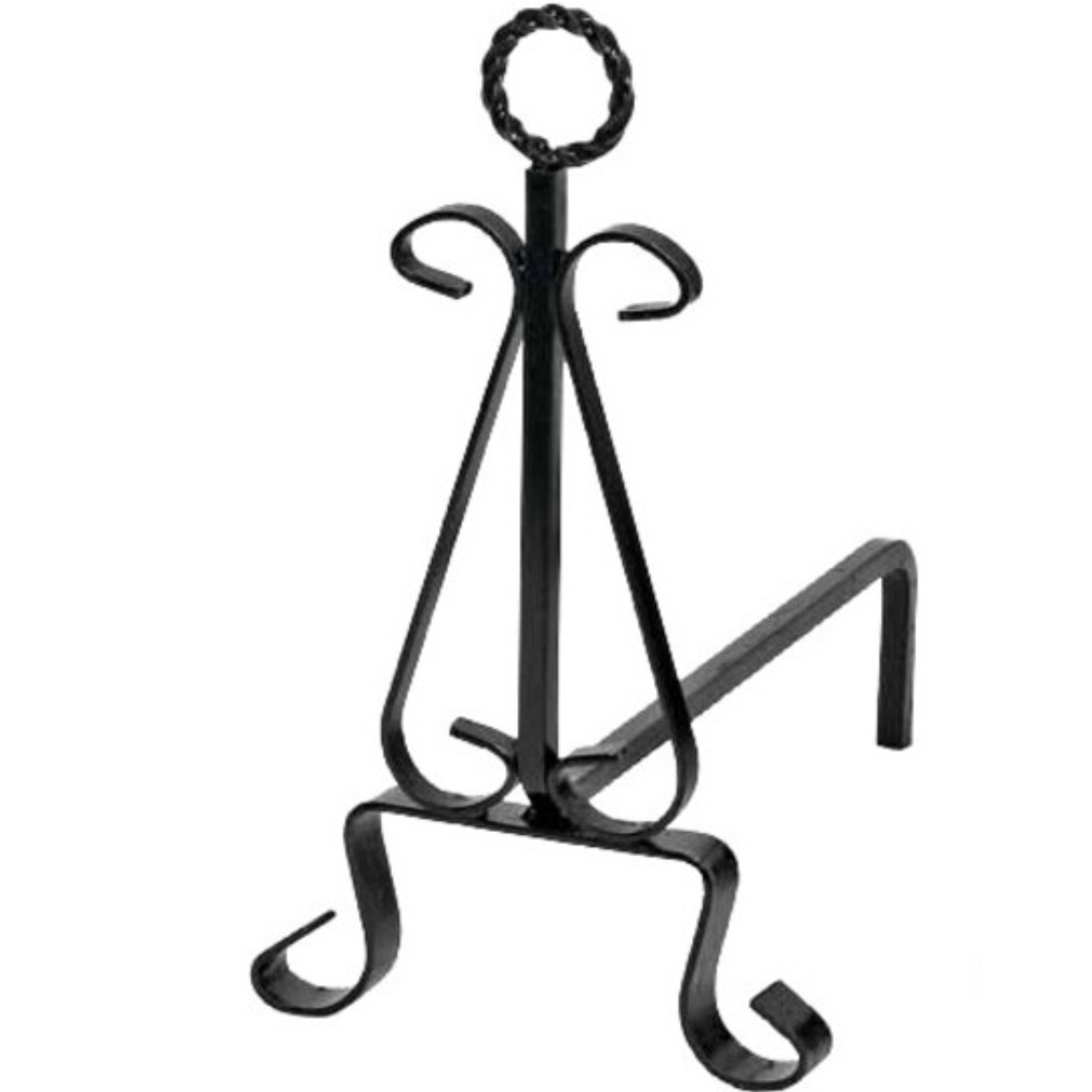 Alari Per Camino In Acciaio Verniciato Nero Con Dettagli Oro – Set Da 2, Design A Torciglione, Porta Legna Per Interni Ed Esterni, Resistente Al Calore, Stile Moderno