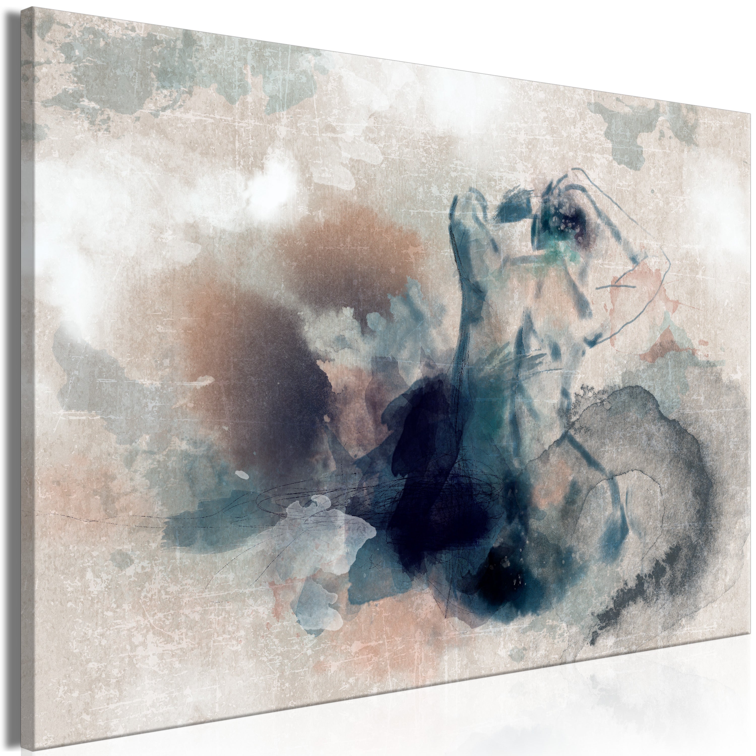 Tableau - Thoughtful in Blue [30x20] | Leroy Merlin