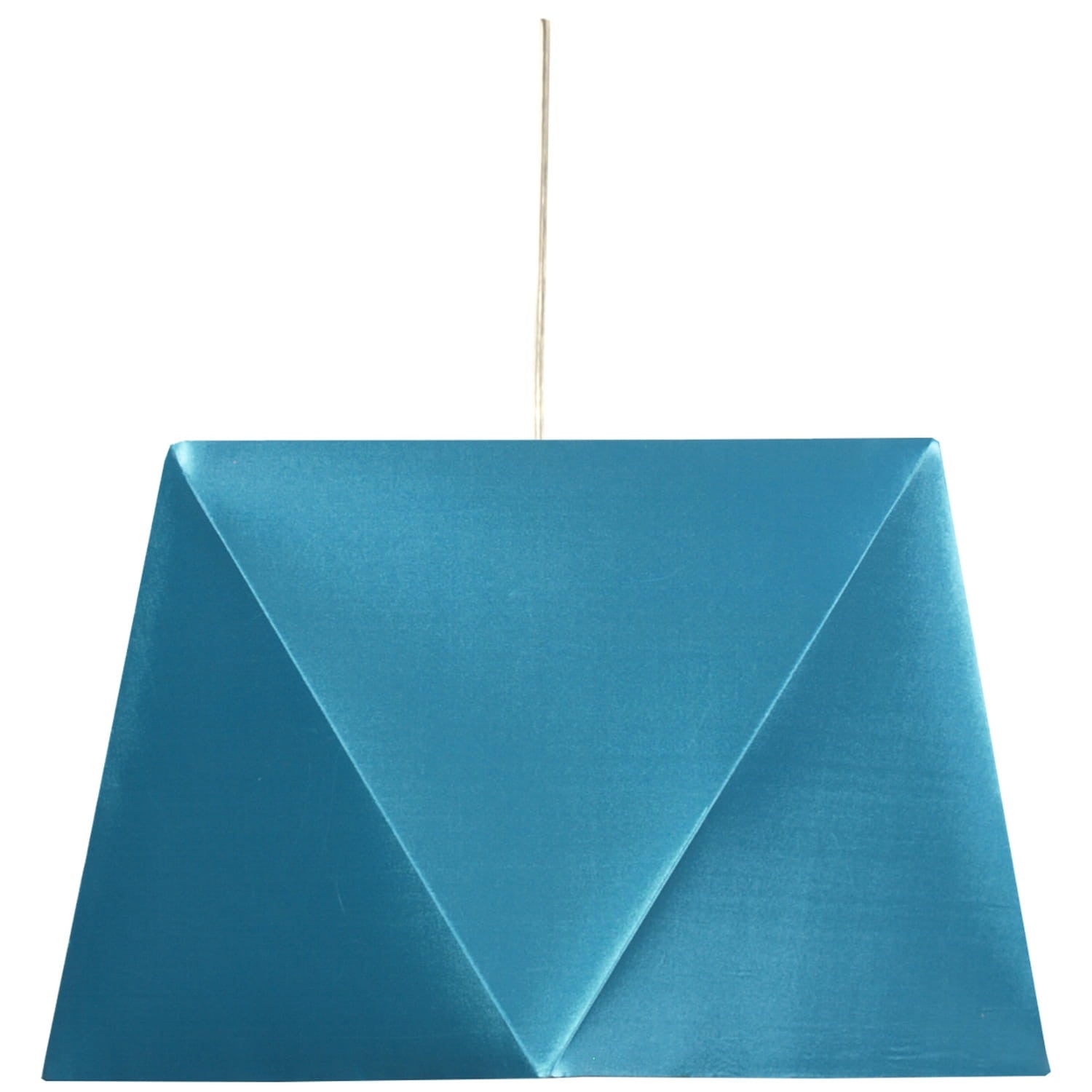 Lampa sufitowa Hexagen turkusowa 1xE27x60W wym: 110 x 42 x 42 cm tkanina Candellux