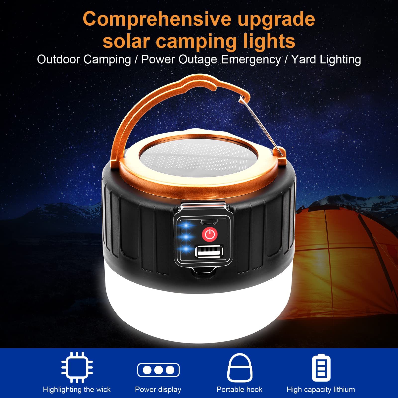 Video su Qual è Lanterna a LED portatile retrò ricaricabile a energia solare per campeggio