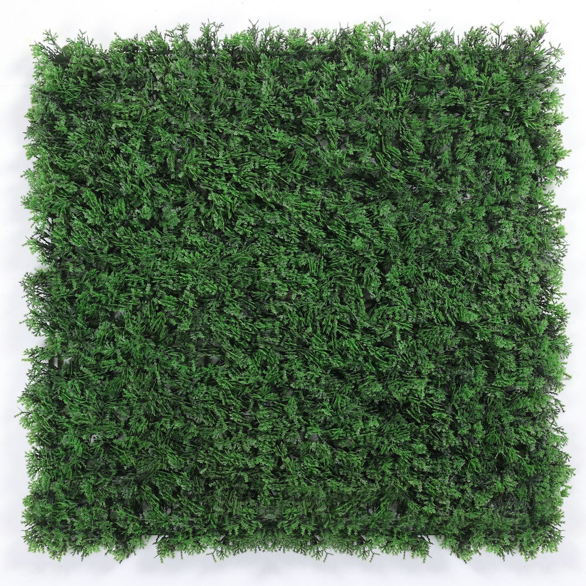 Sztuczny żywopłot 50 cm x 50 cm, ochrona i prywatność dla ogrodu, tło ścienne z syntetycznej trawy, ochrona UV (1 sztuka)