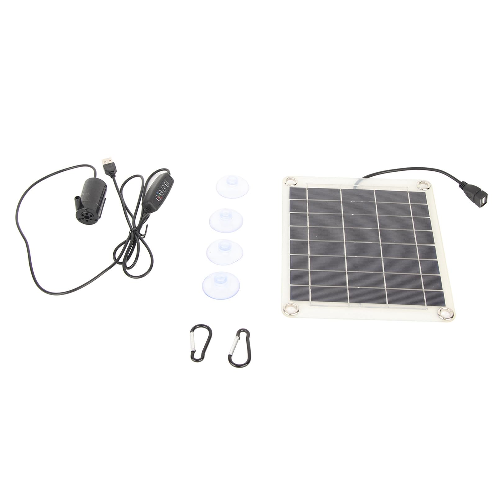 Kit De Pompe à Eau Solaire 10W – Panneau Solaire Double Face – Idéal Pour Aquarium, Fontaine Ou Petit Bassin De Jardin - 11
