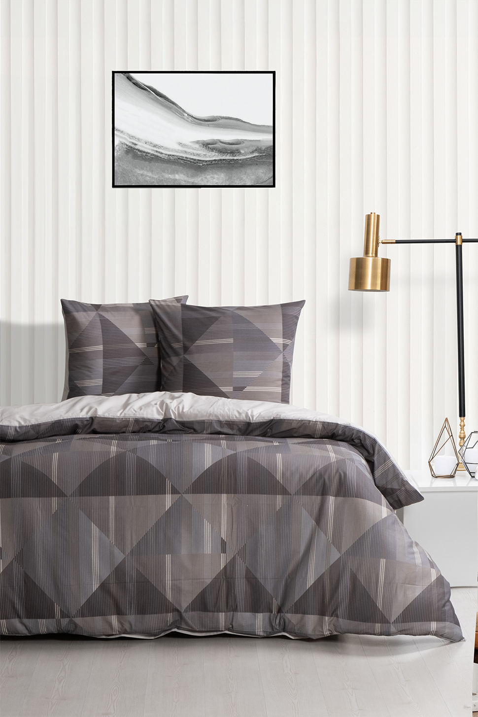 Set letto matrimoniale 200x200 cm+2 federe 65x65 cm 100%cotone | Leroy
