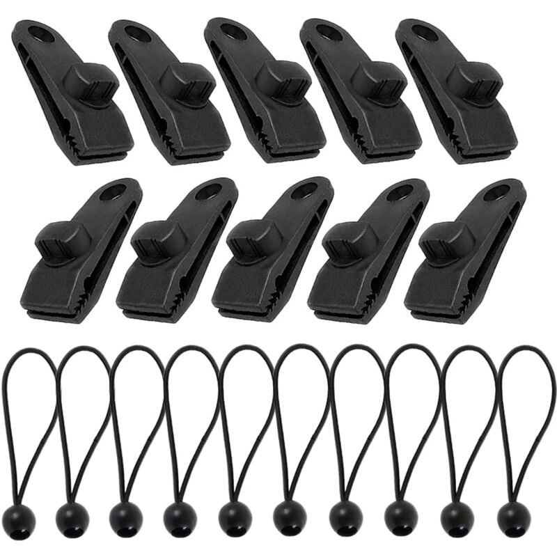 10 Pinces Acier Inoxydable Pour Bâche De Piscine - Antirouille, Bord Caoutchouté, Fixation Rapide - 4
