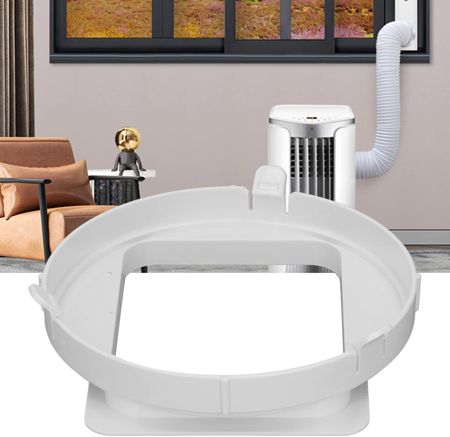 Adaptateur de tuyau d'évacuation de climatiseur mobile (pièces) - Connecteur carré - Interface de conduit d'évacuation pour climatiseur mobile - 3
