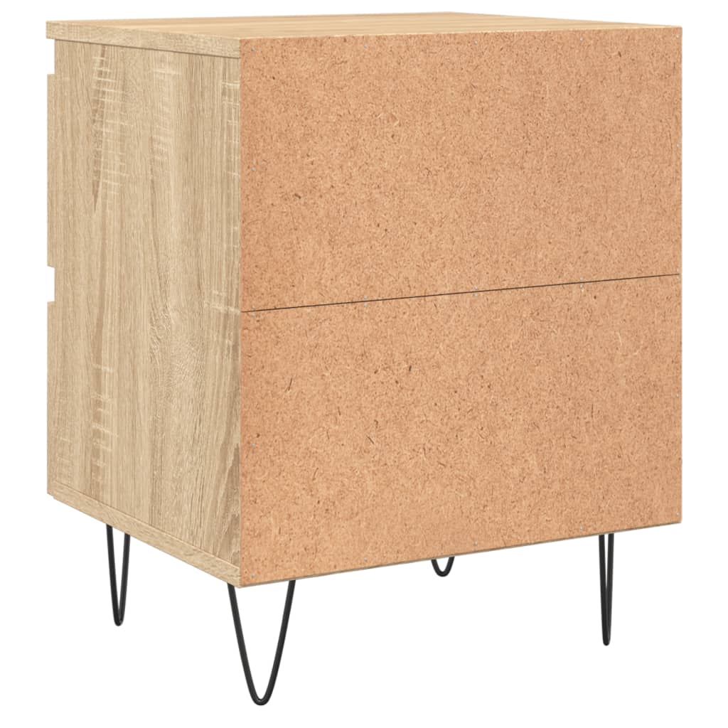 Table de chevet chêne sonoma 40x35x50 cm bois d’ingénierie - 7