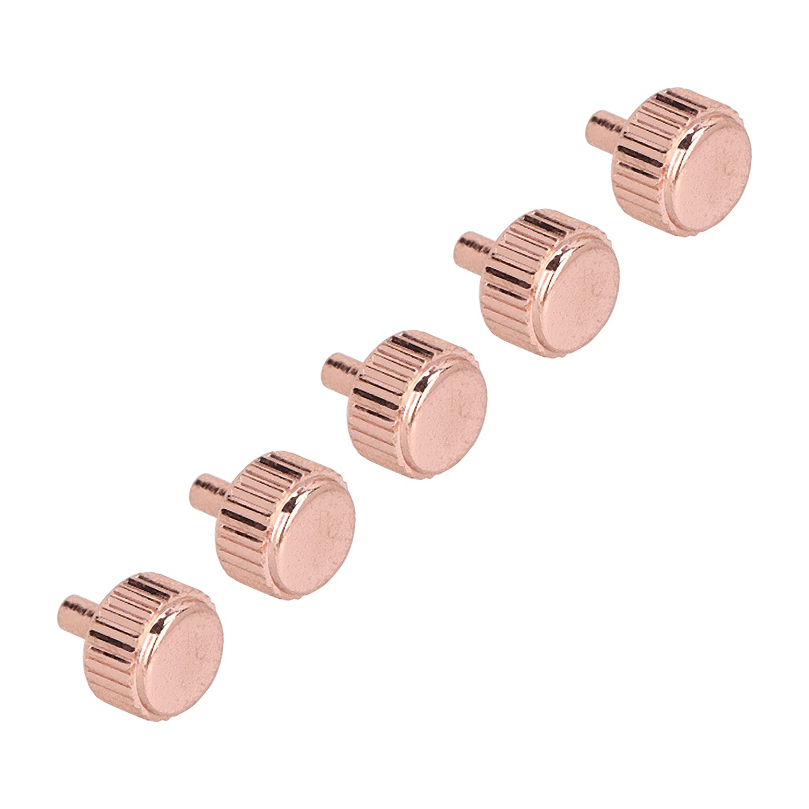 2Pcs 6mm Montre Couronne Pièces, Inox Acier Plat Tête Longue