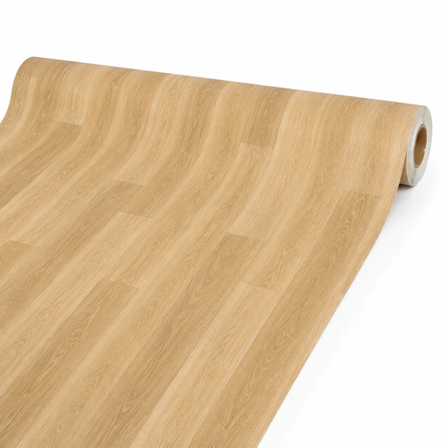 Piso de Sintasol em Rolo. 2x25 (50m²). PVC com Efeito de Madeira/Cozinha/Sala/Quarto/Corredor/Cor Haya