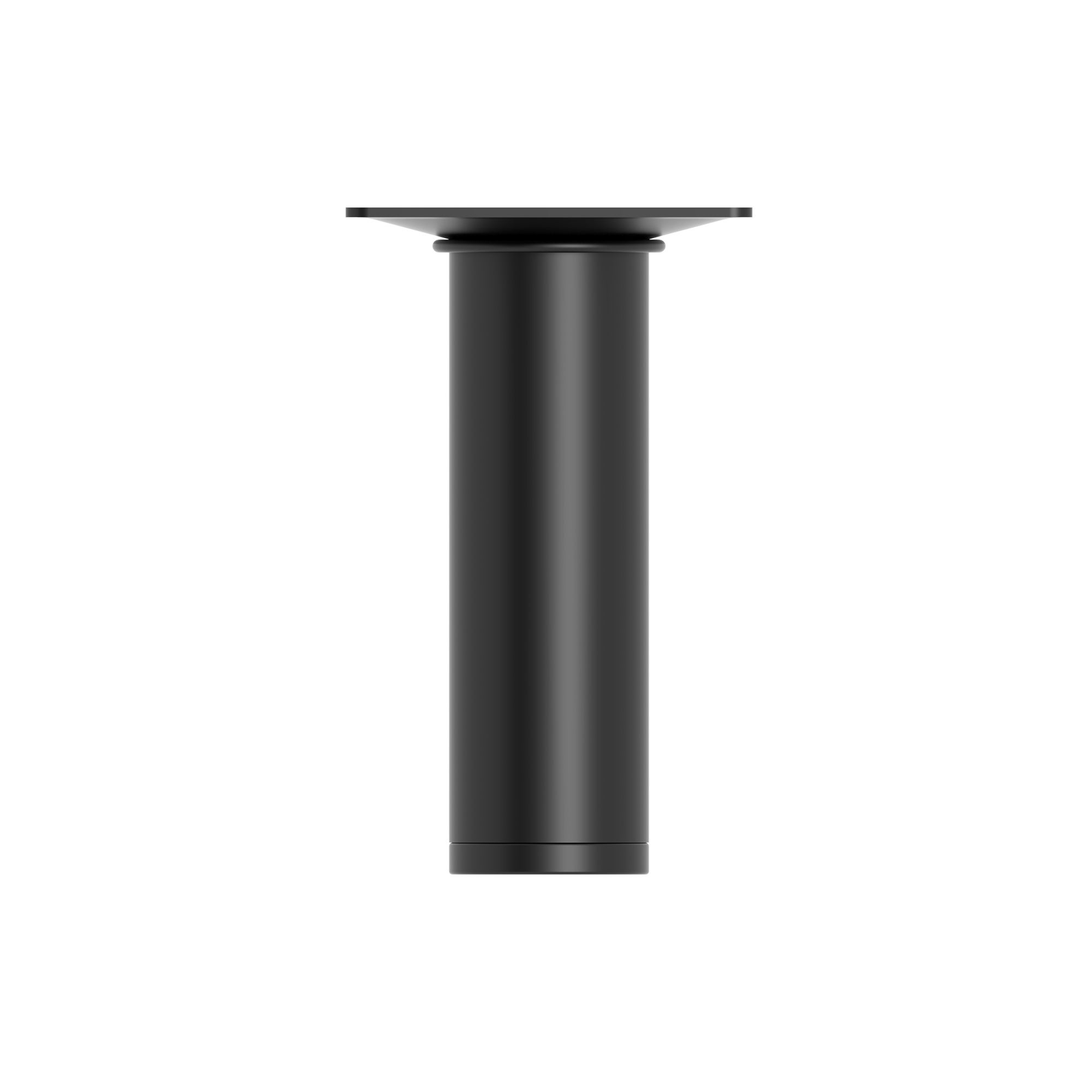 Pied de meuble rond | Style fonctionnel | En acier | Finition noire | Projets de restauration DIY | Mesures 30*30*100mm | Hauteur : 10 cm | - 5