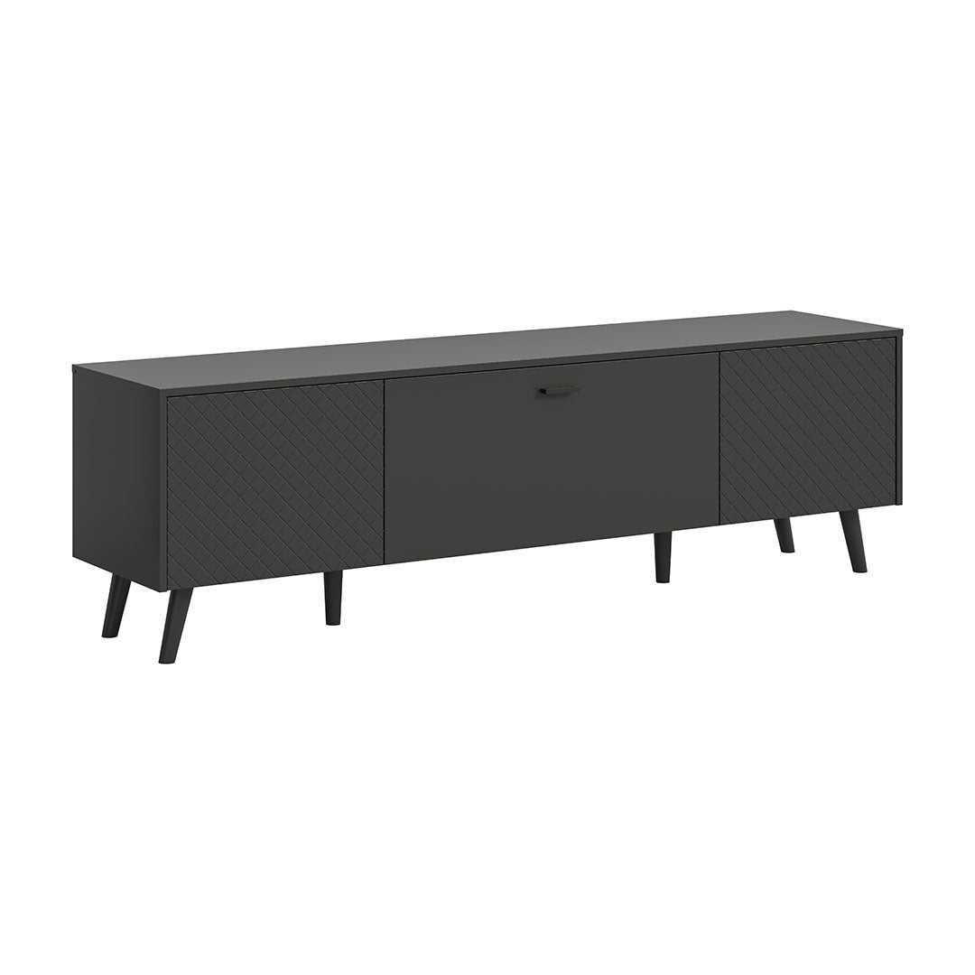 Linea kreedns 2 drzwi, 1 klapa matowy szary.