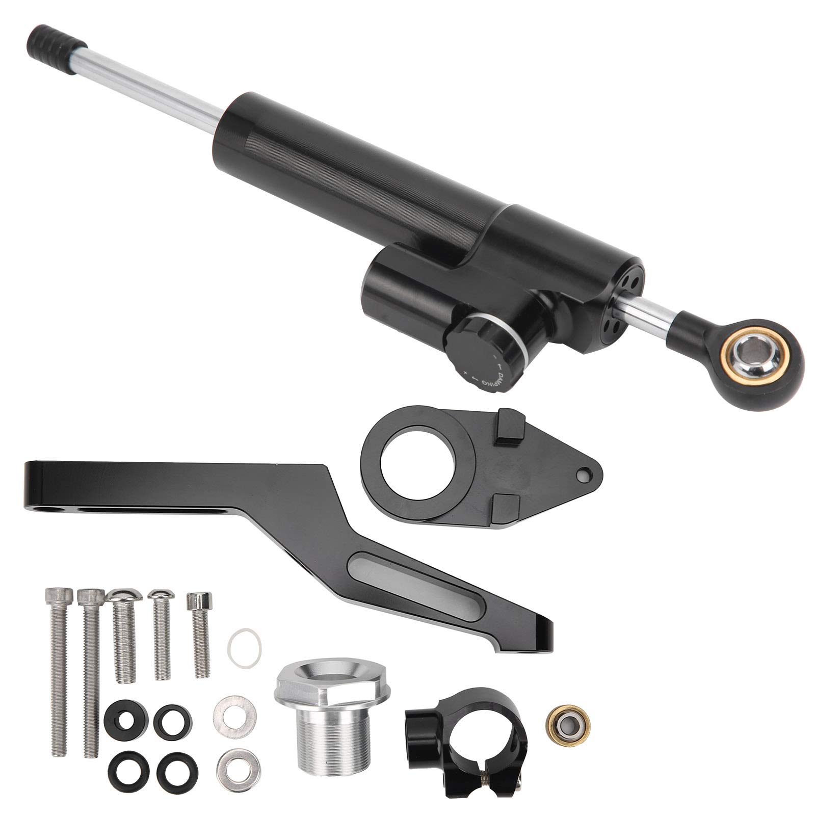 Amortisseur De Direction Moto PRIZOM - Universel, Noir, 25.5cm, Pour Yamaha MT09 MT07 YZF R1 R6 Et Autres - 11