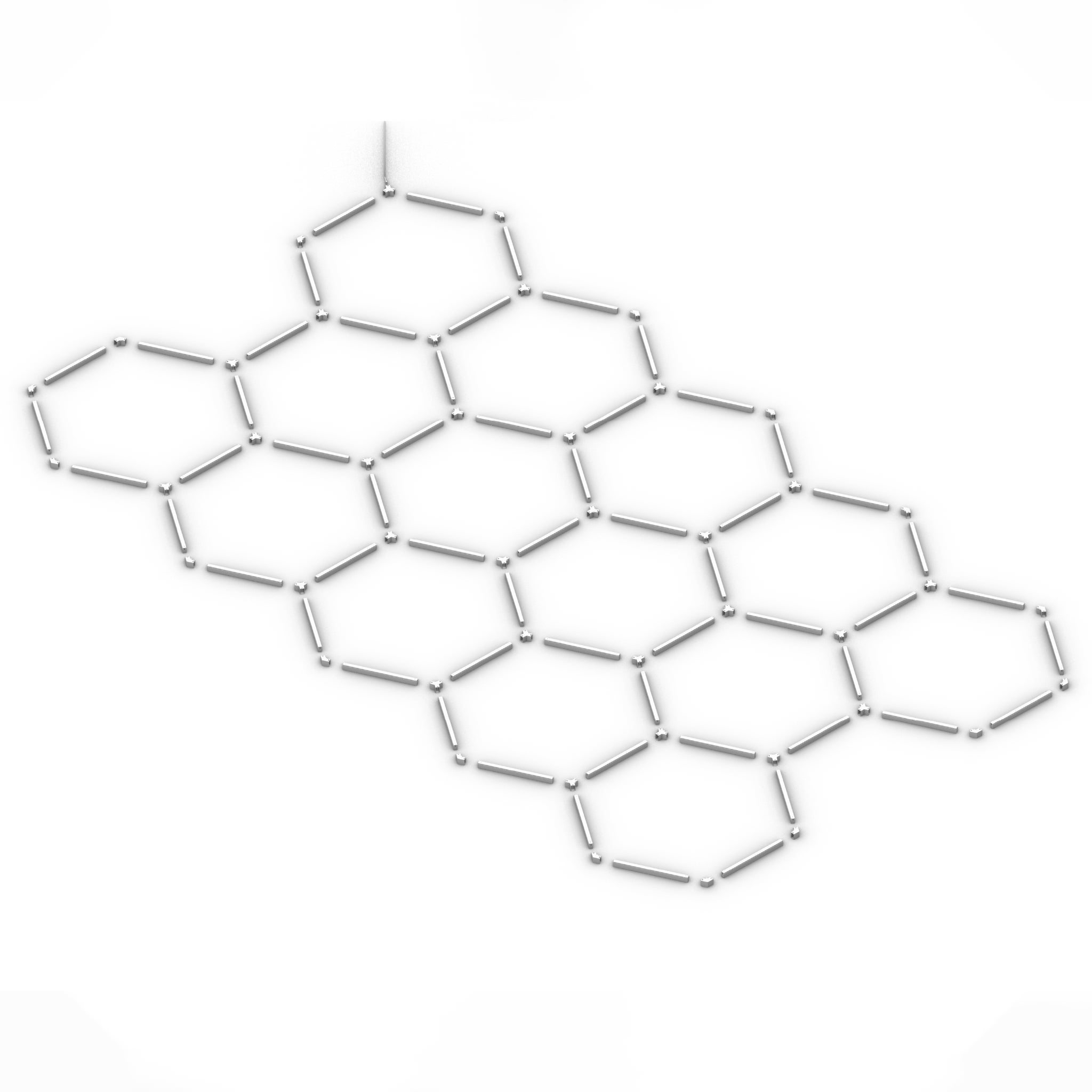 Lampa LED Hexagon 523x301cm 570W 6500K IP20 sufitowa oświetlenie do garażu warsztatu MasterLED