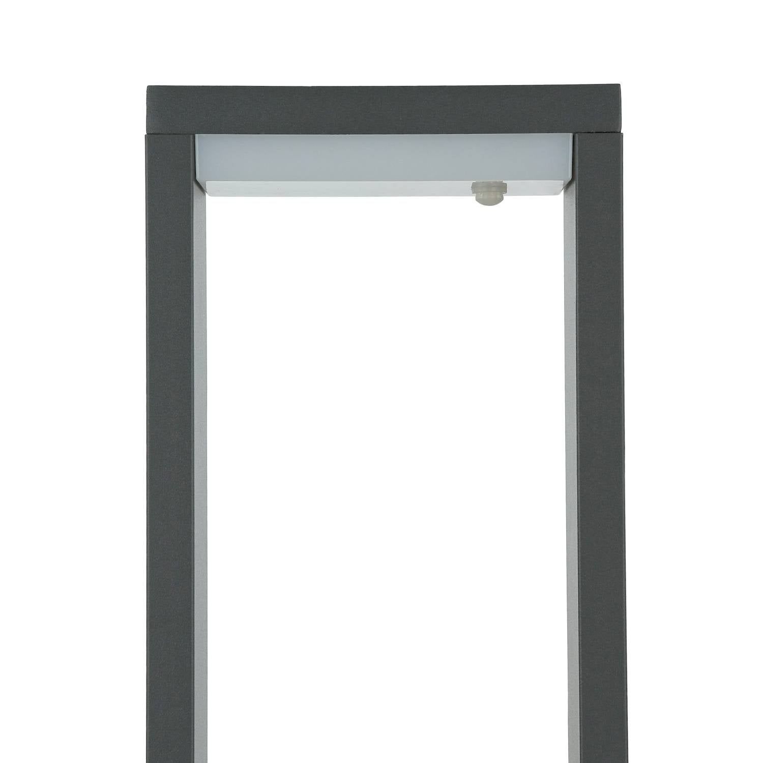 Lampada da giardino decorativa MENISINO LED 50cm IP54 resistente alle intemperie colore antracite lampione da percorso - 3