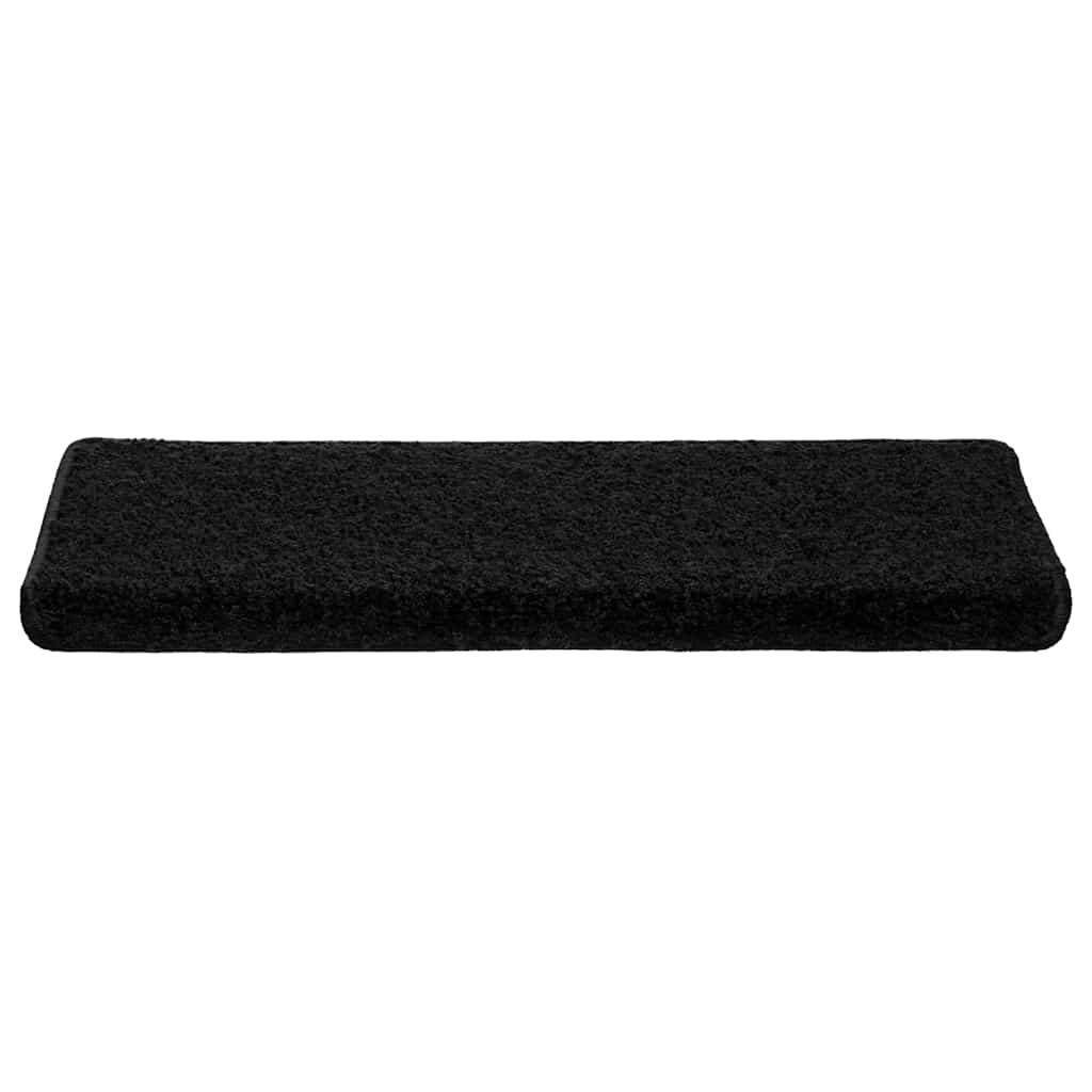 Tapis d'escalier 20 pcs 65x21x4 cm noir - 3
