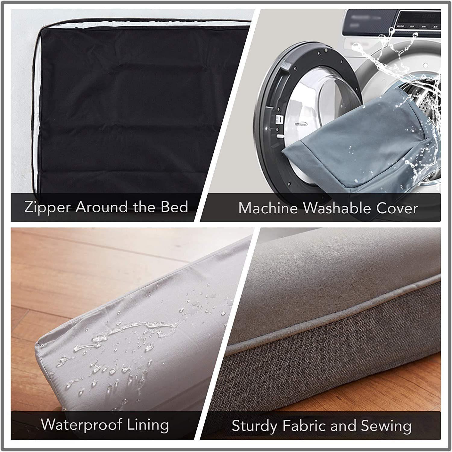 Materasso Ortopedico per Cani con Memoria di Forma Infusa di Gel, Comfort Rinfrescante, Design Ergonomico, 66×48×15cm - 6