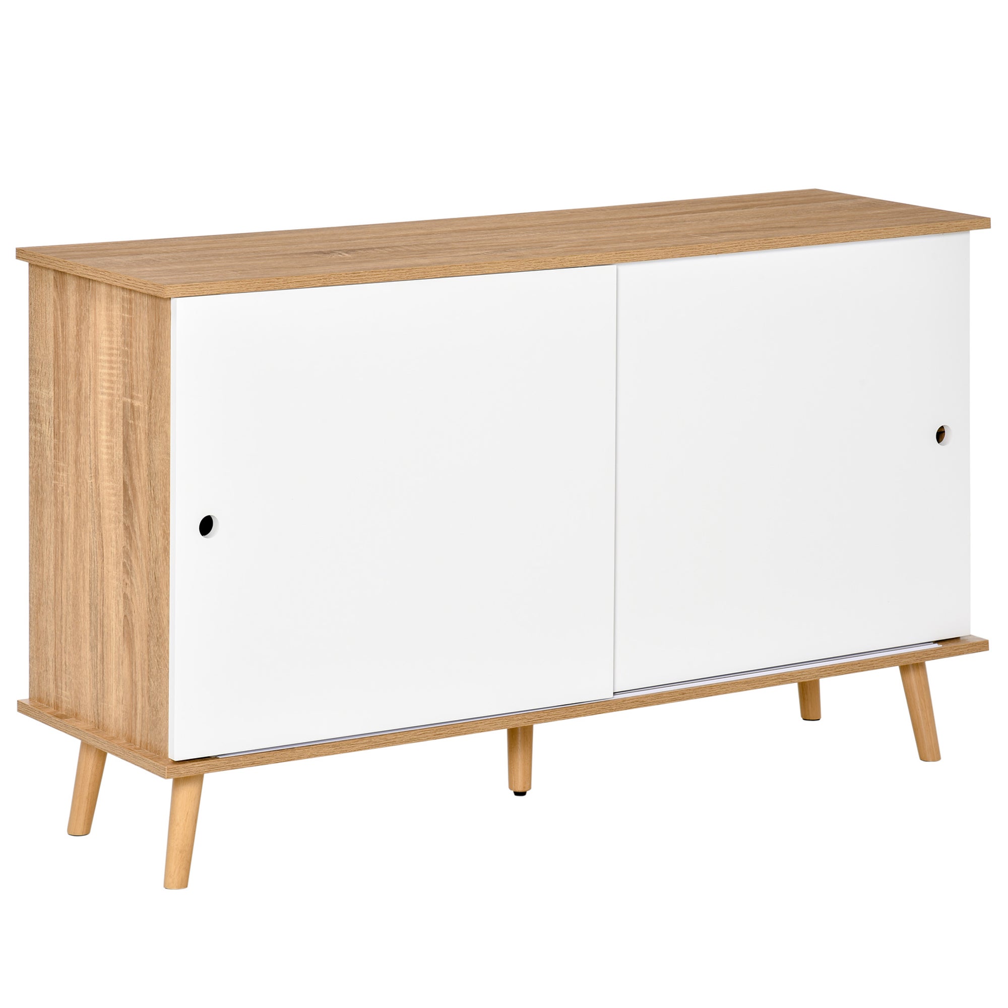 Buffet de Salon - Dimensions 130x40x74.5cm - en bois en MDF - avec ...