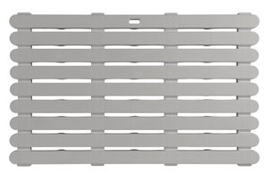 COSTWAY Caillebotis Douche Antidérapant HIPS 34x55 Cm Blanc - Tapis Bain Anti-Moisissures Pour Douche, Baignoire Et Extérieur
