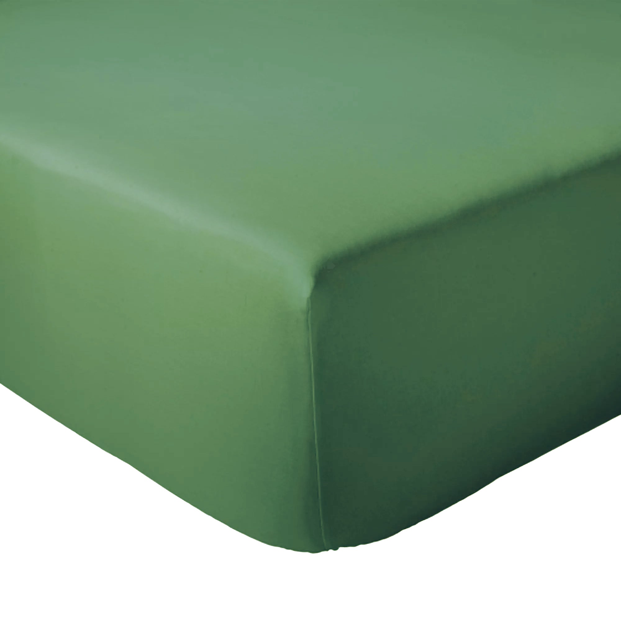 Drap housse 200x200 cm bonnet 30 coton ÉVASION Vert fougère - 4