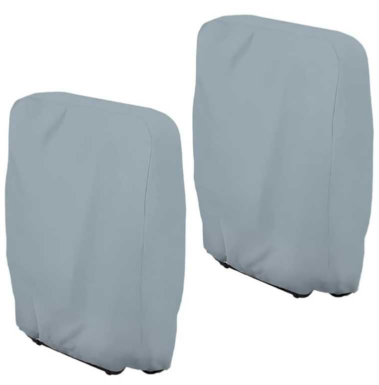 2x Pokrowiec na krzesło ogrodowe - Wodoodporny pokrowiec na krzesło - Pokrowiec na krzesła składane - Pokrowiec ochronny odporny na warunki atmosferyc