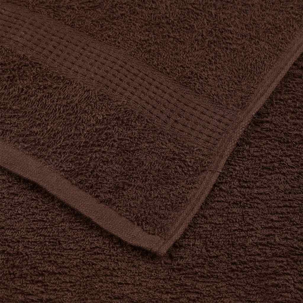 Serviettes de bain FROGN 10 pcs marron 100x150 cm 360 g/m² vidaXL - 6