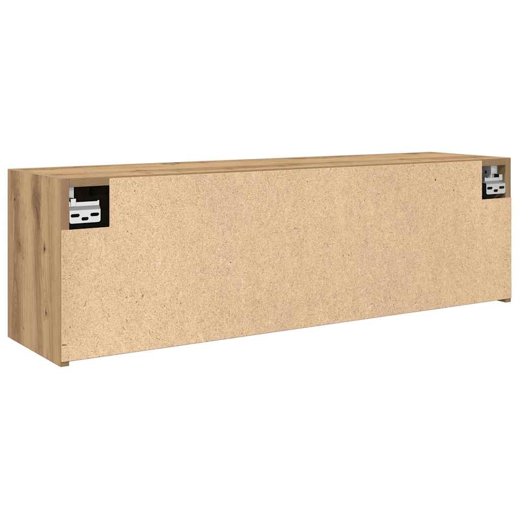 Pensile da bagno in rovere realizzato a mano in legno ingegnerizzato - 7