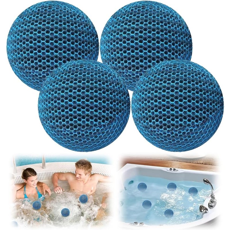 Zestaw 4 pochłaniaczy piany do spa, wielokrotnego użytku pianka chłonna do usuwania piany, do spa, basenu i akcesoriów spa
