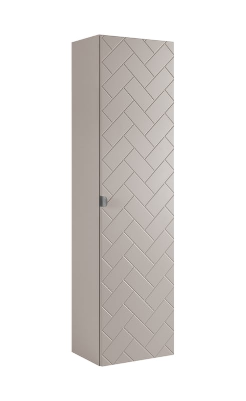 Słupek łazienkowy MADIS 136 cm kaszmir frezowany front wiszący