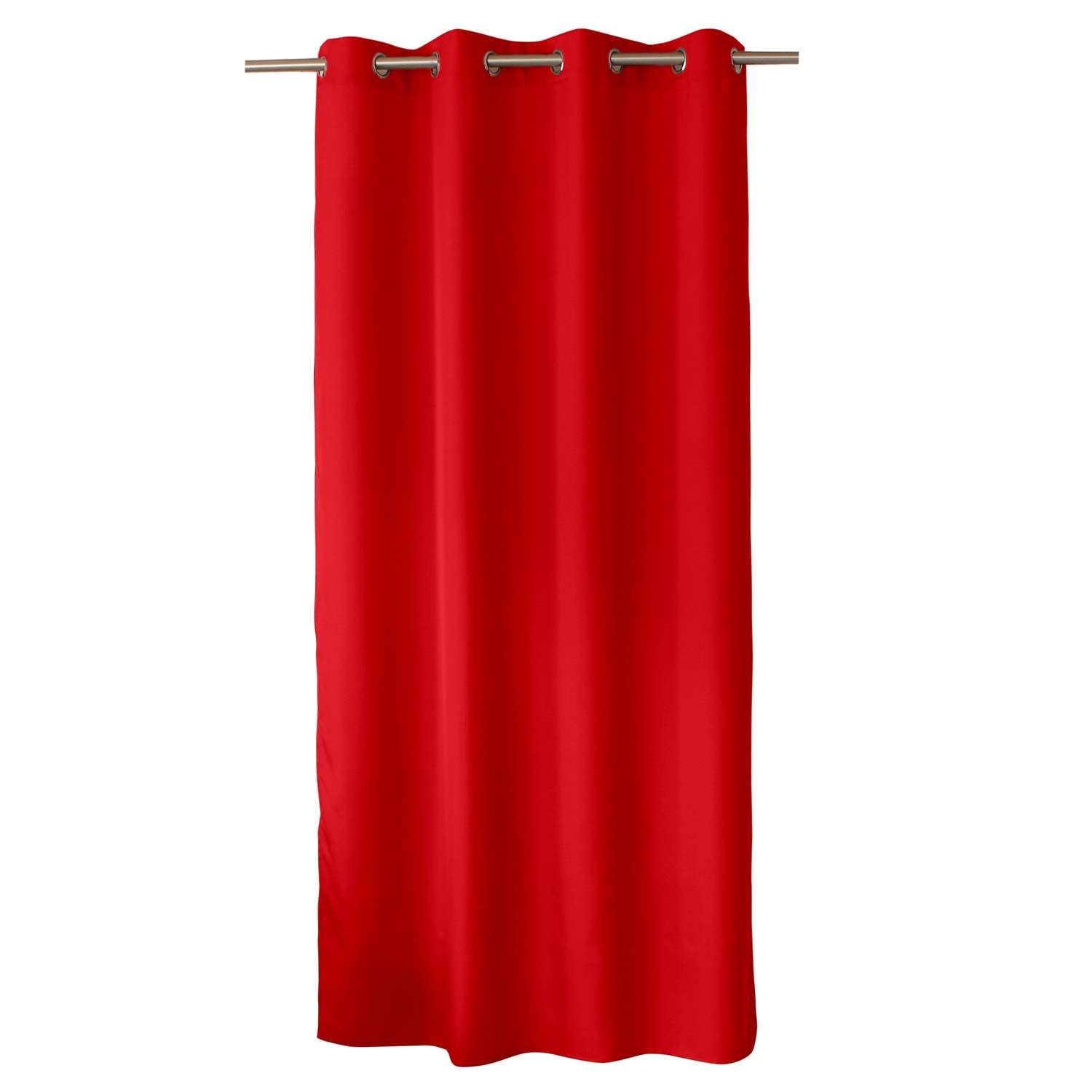 Rideau Zoé - 140 x 240 cm - Rouge | Leroy Merlin
