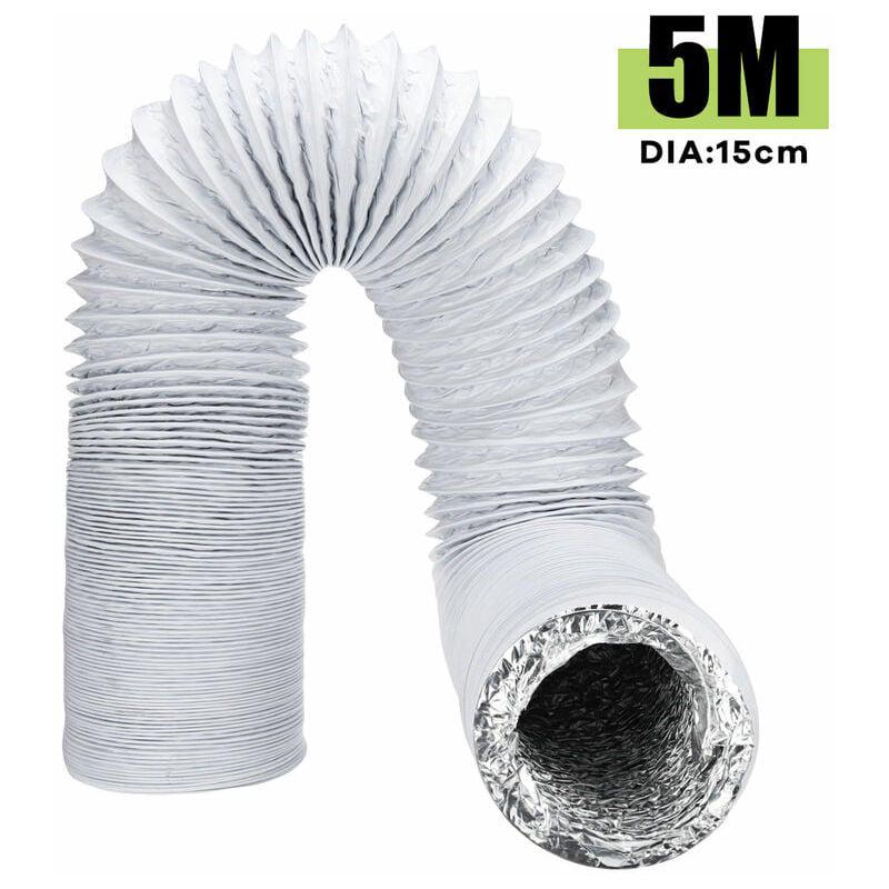 15cm 5M Flexible Echappement Vent Tuyau Pour Climatiseur Climatisation - 2
