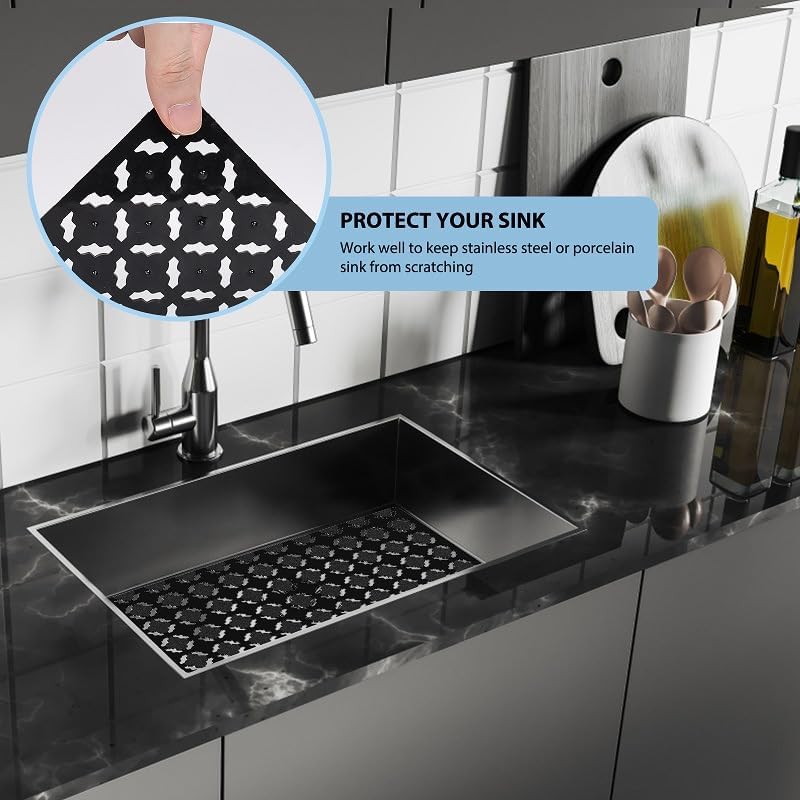 Lot De 2 Tapis D'évier Découpables En PVC - 40x30 Cm, épaisseur 2 Mm - Protection Anti-rayures Et Anti-casse - 6