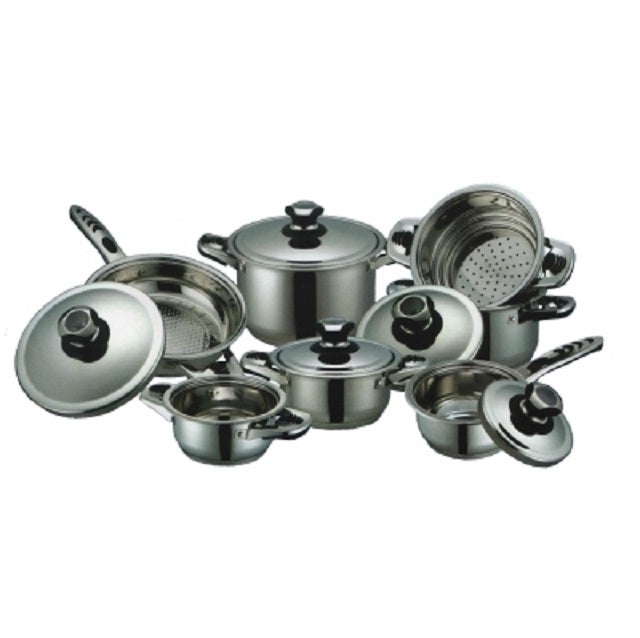 Batteria Pentole Set Di Pentole 12 Pezzi In Acciaio Inox - Compatibile Con Induzione, Gas, Elettrico Gewiss Contenitore