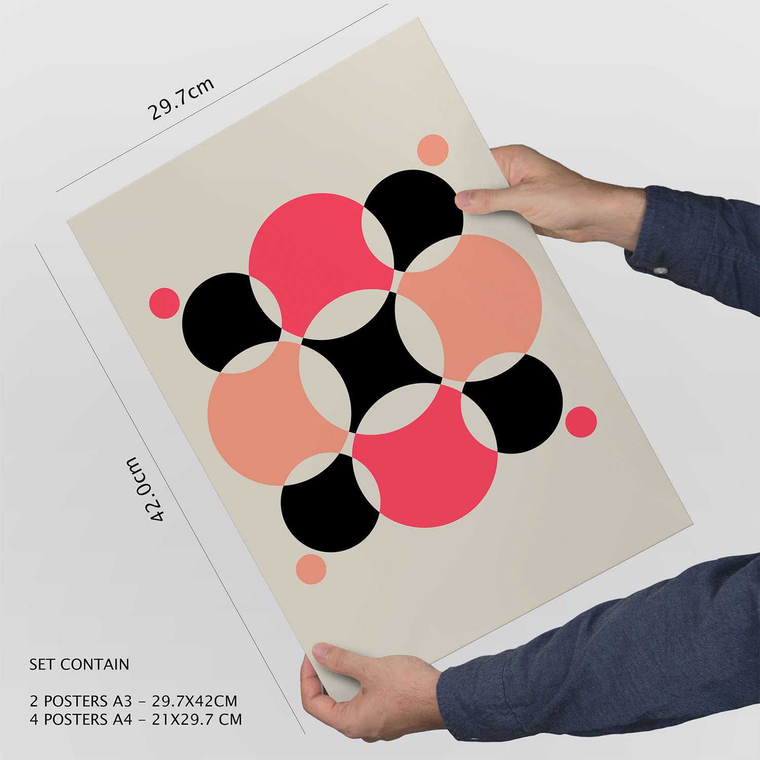 Set de 6 posters de rosa y negro. coleccion de láminas con estetica collage para la tamanos a3 y a4. .