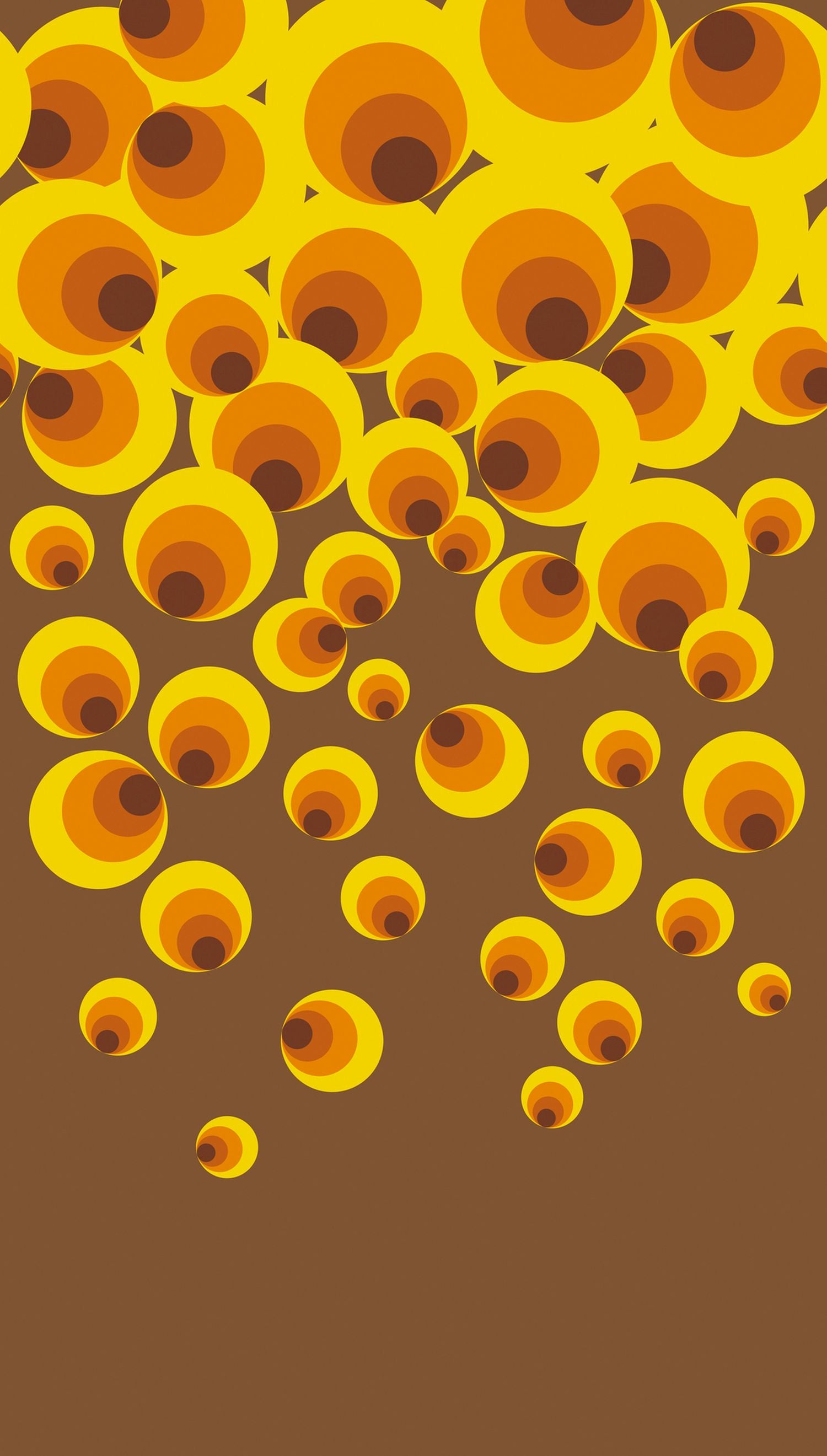 Fototapeta ozdoby retro żółtym,pomarańczowymIbrązowym - 159 x 280 cm - LIVINGWALLS