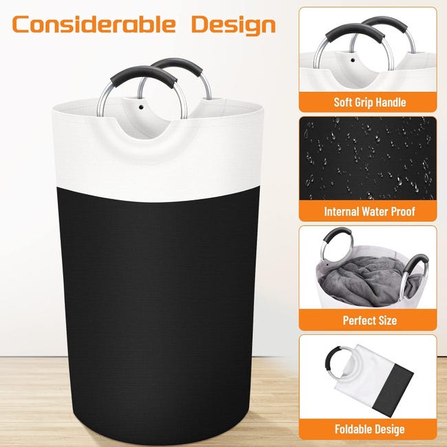 Cesto portabiancheria pieghevole teschio di zucchero gatto fiore floreale grande cesto portabiancheria con manico Organizzazione di giocattoli e vestiti per bagno, camera da letto, casa, dormitorio, v Cesto portabiancheria pieghevole teschio di zucchero gatto fiore floreale grande cesto portabiancheria con manico Organizzazione di giocattoli e vestiti per bagno, camera da letto, casa, dormitorio, v