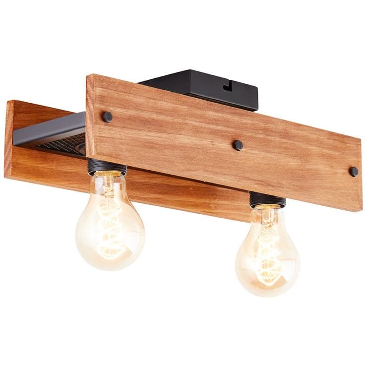 Brilliant lampa Marty LED spot ścienny piaskowy czarny metal/czarne drewno 1x, GU10, 10 W, żarówka LED w zestawie i wymienna - 3