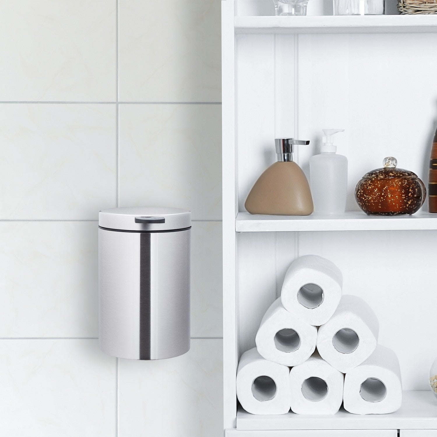 Poubelle de salle de bain murale 3 litres - 2